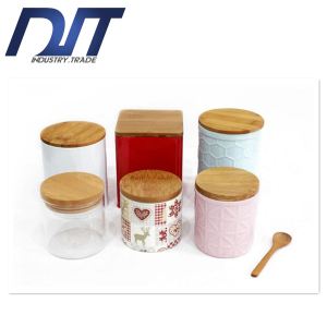 Custom Made Storage Sealed Bamboo Cup Lid for Seasoning Tank